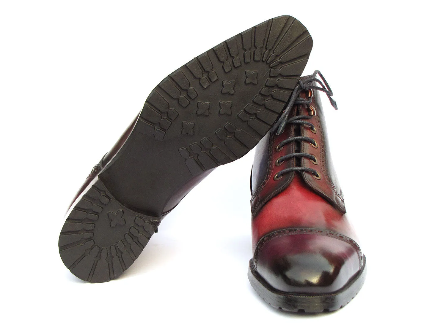 Lariat Boots Paul Parkman Men's Multicolor Hand-Painted Cap Toe Boots (ID#BT9566-MLT)