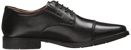 Asics Tiger Gymnastics Shoes Clarks Men's Tilden Cap Oxford, Black Leather, 11 M US