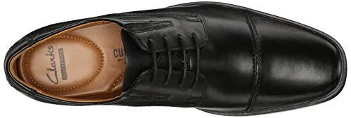 Boxing Shoes Asics Clarks Men's Tilden Cap Oxford, Black Leather, 11 M US