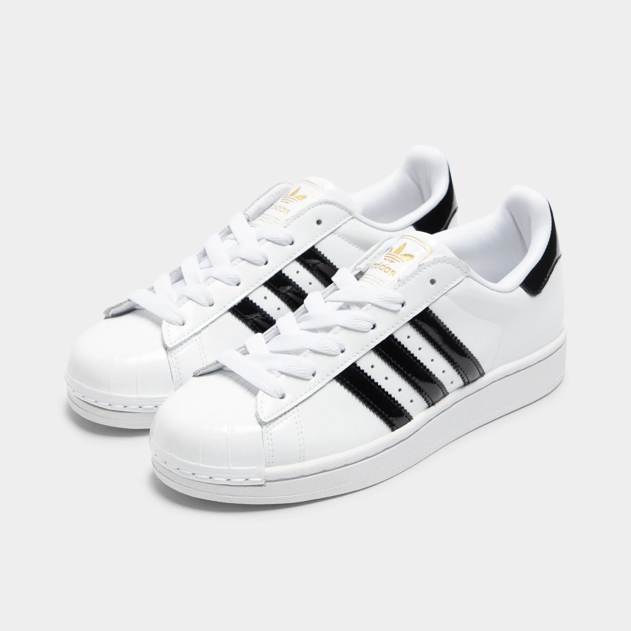 Adidas Retrocross Golf Shoe adidas Women's Superstar II White / Core Black - Gold Metallic