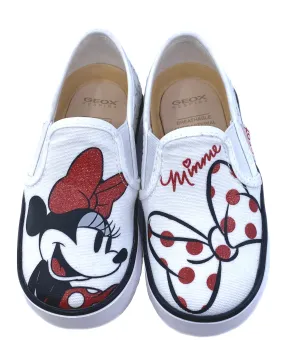 Asics Shoes Winter Geox Respira Girl's Minnie Mouse Jr Kilwi Sneaker Shoes, White/Red