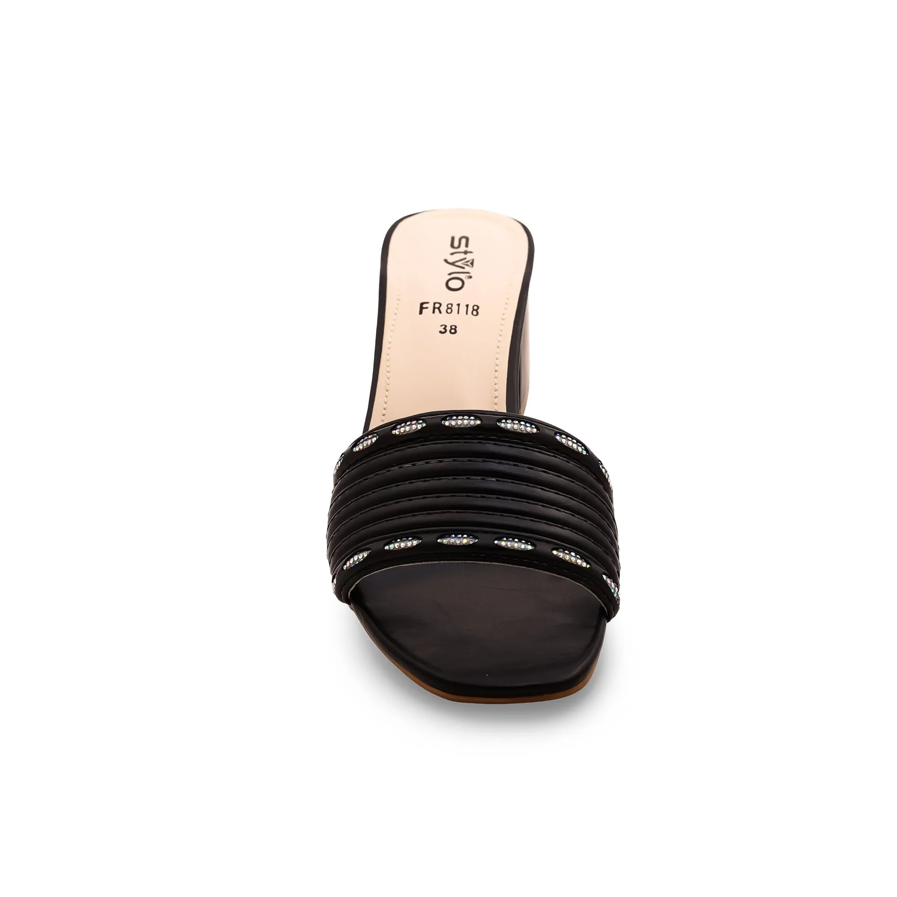 Black Formal Slipper FR8118 Mudd Slippers