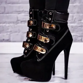 3 inch heel Ankle Booties Platform High Heel Lace Up Handcrafted Short Boots 11  Best Electrical Hazard Work Boots