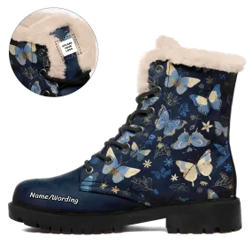 Aerosoles Ankle Boots Personalized Butterfly Winter Boots, Custom Cozy and Stylish Ankle Boots for Women