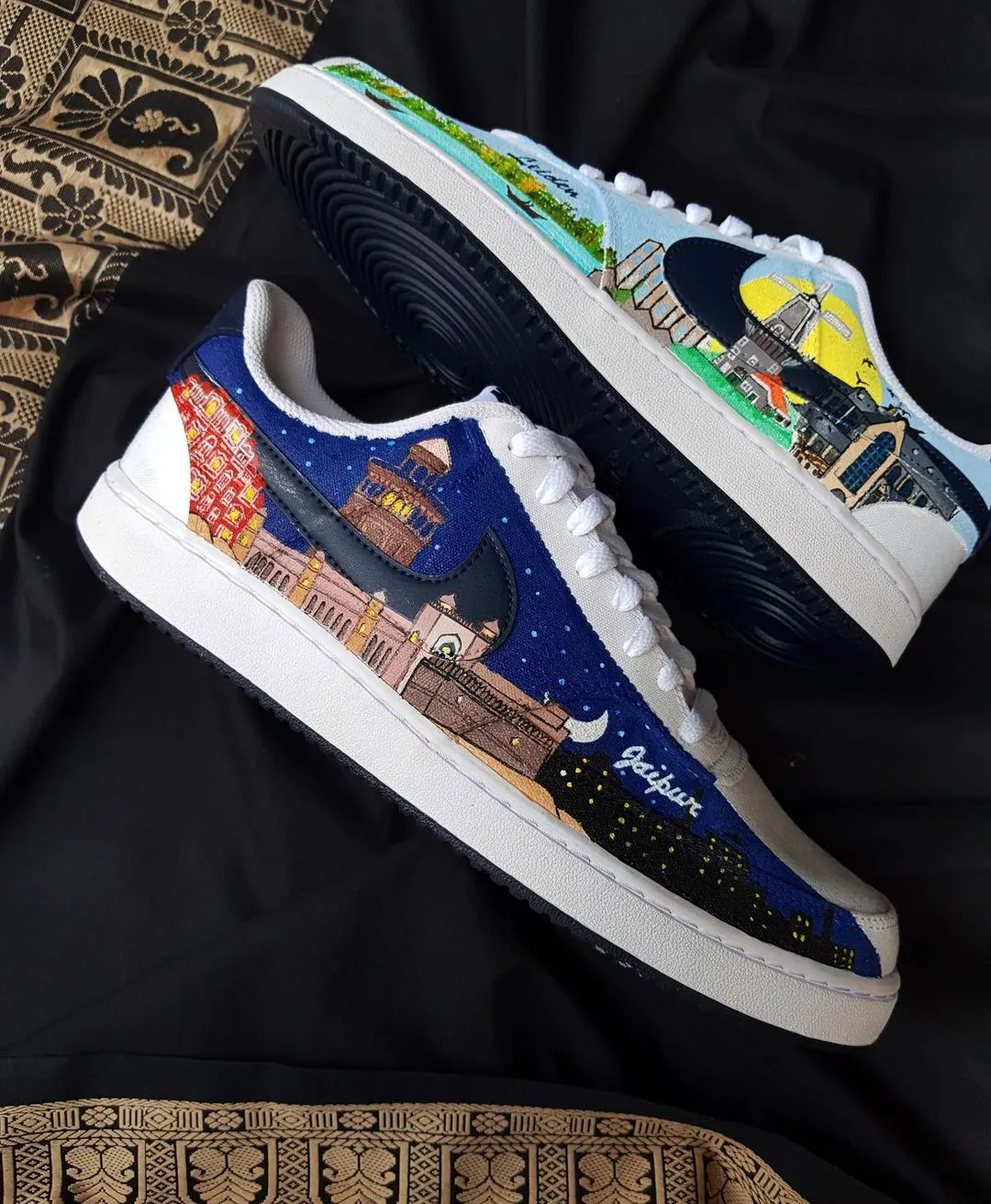 Asics Shoes Nz Custom Count Blue Green Cartoon