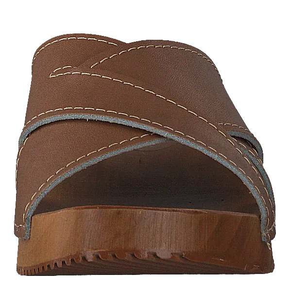 Vintage Slippers 1950s Bonnie Cognac