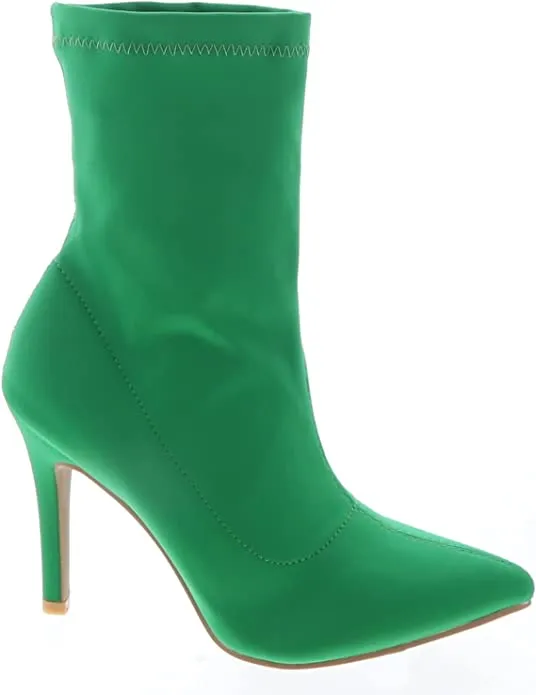 Pointed Ankle Toe Stiletto Heels Stretch Booties Dress Shoes For With Plantar Fasciitis