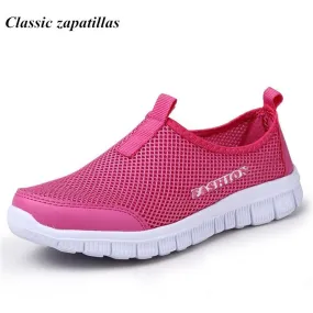 Sheer Socks Loafers Summer Women Shoes 2017 Fashion Solid Breathable Lovers casual Shoes Loafers Woman Flats Plus Size 35-46 Slip-on Network Shoes