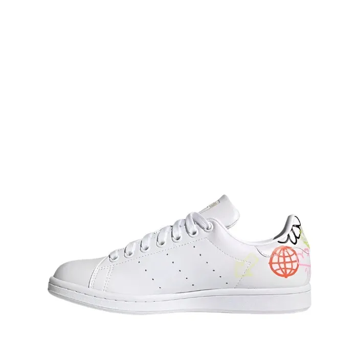 Women's Adidas Stan Smith Doodle - Cloud White Adidas Shoes Size Guide