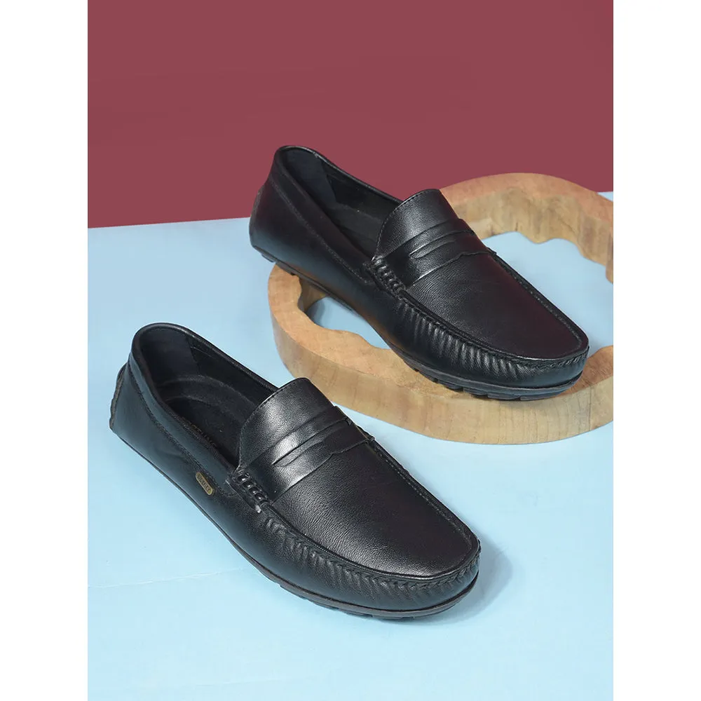 Loafers Outfit Pinterest Fortune Non-Lacing Black Casual Loafers For Men AVL-12 By Liberty