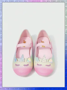 Asics Logo Shoes Rainbow Style Cartoon Unicorn Flat Shoes