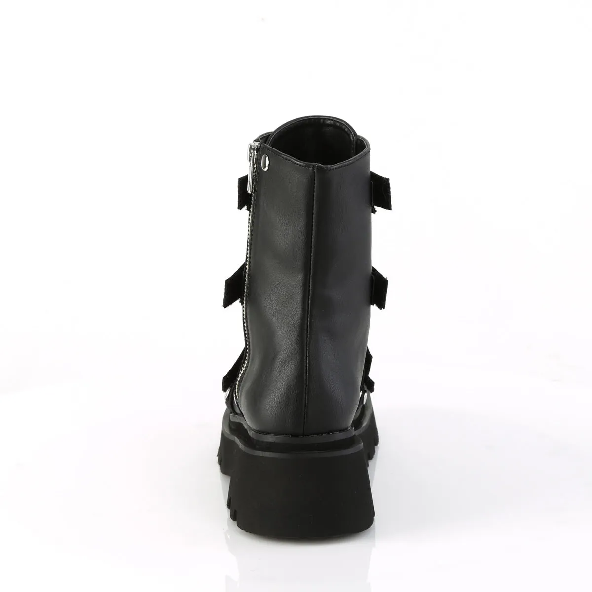 2 Inch Platform RENEGADE-50 Black Pu Super Comfortable Work Boots