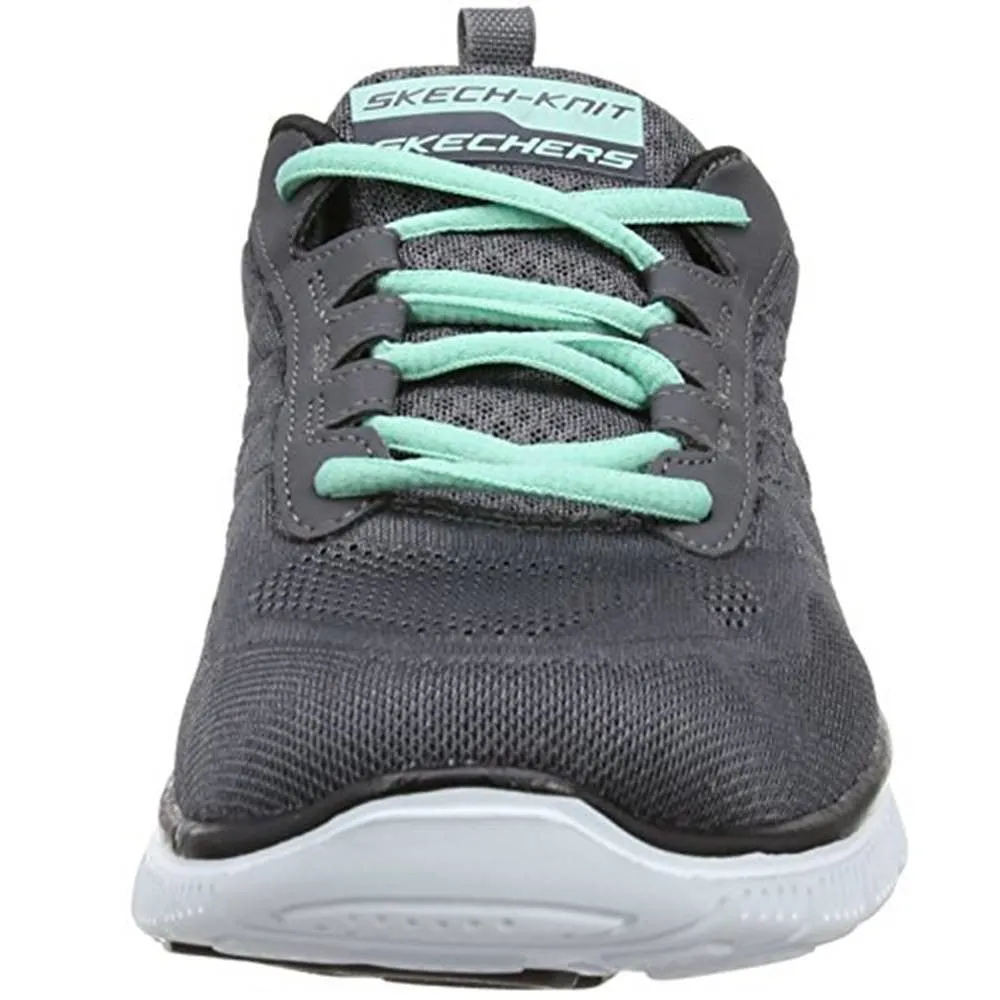 Skechers Sweet Spot Sport Shoes Charcole/Black Final Clearance Sale Adidas Comfortable Shoe