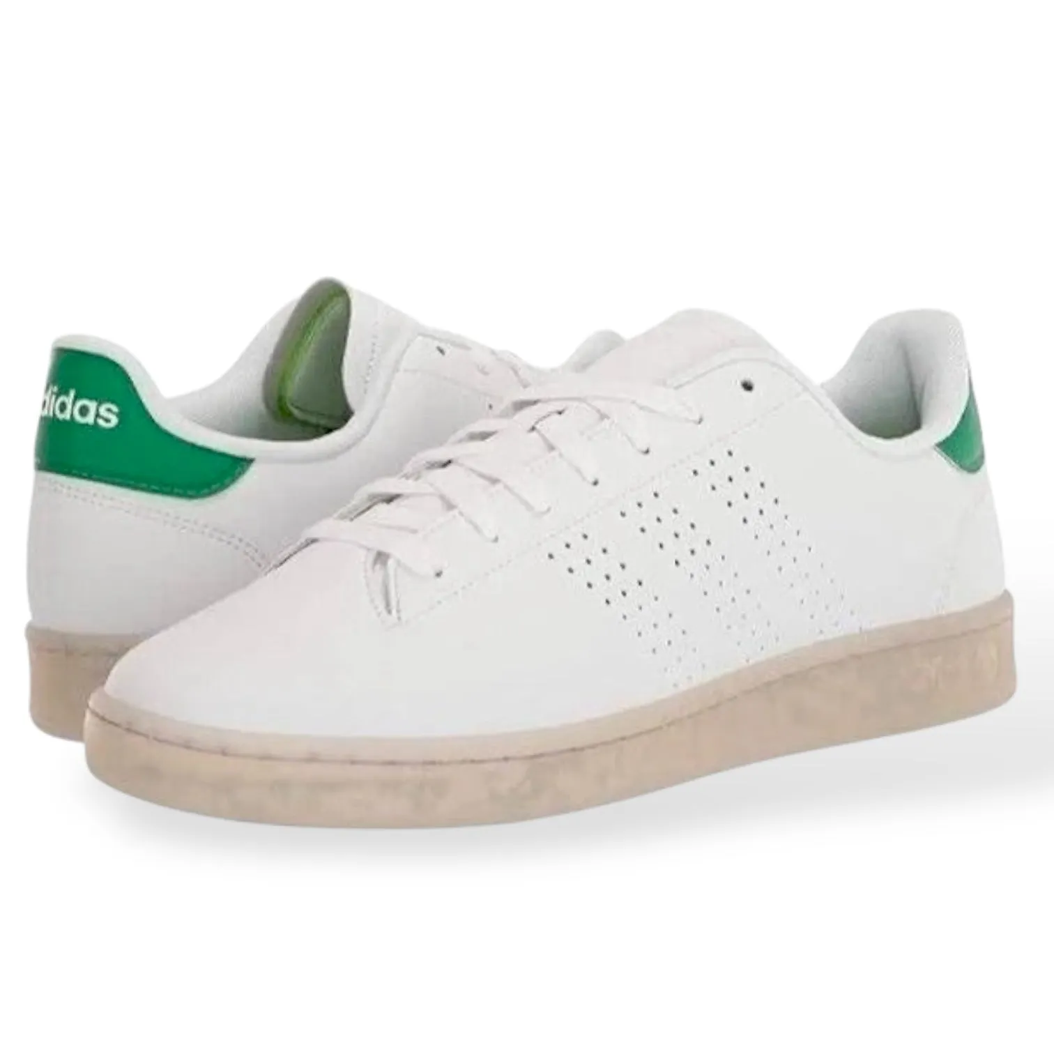 Adidas Advantage ECO Men's Sneaker Size 7 White Leather Tennis Shoes Buy Shoes Adidas