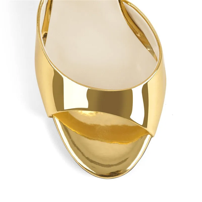 Sandals Dupe Pumps Buckle Strap Open Toe High Heels Sandals