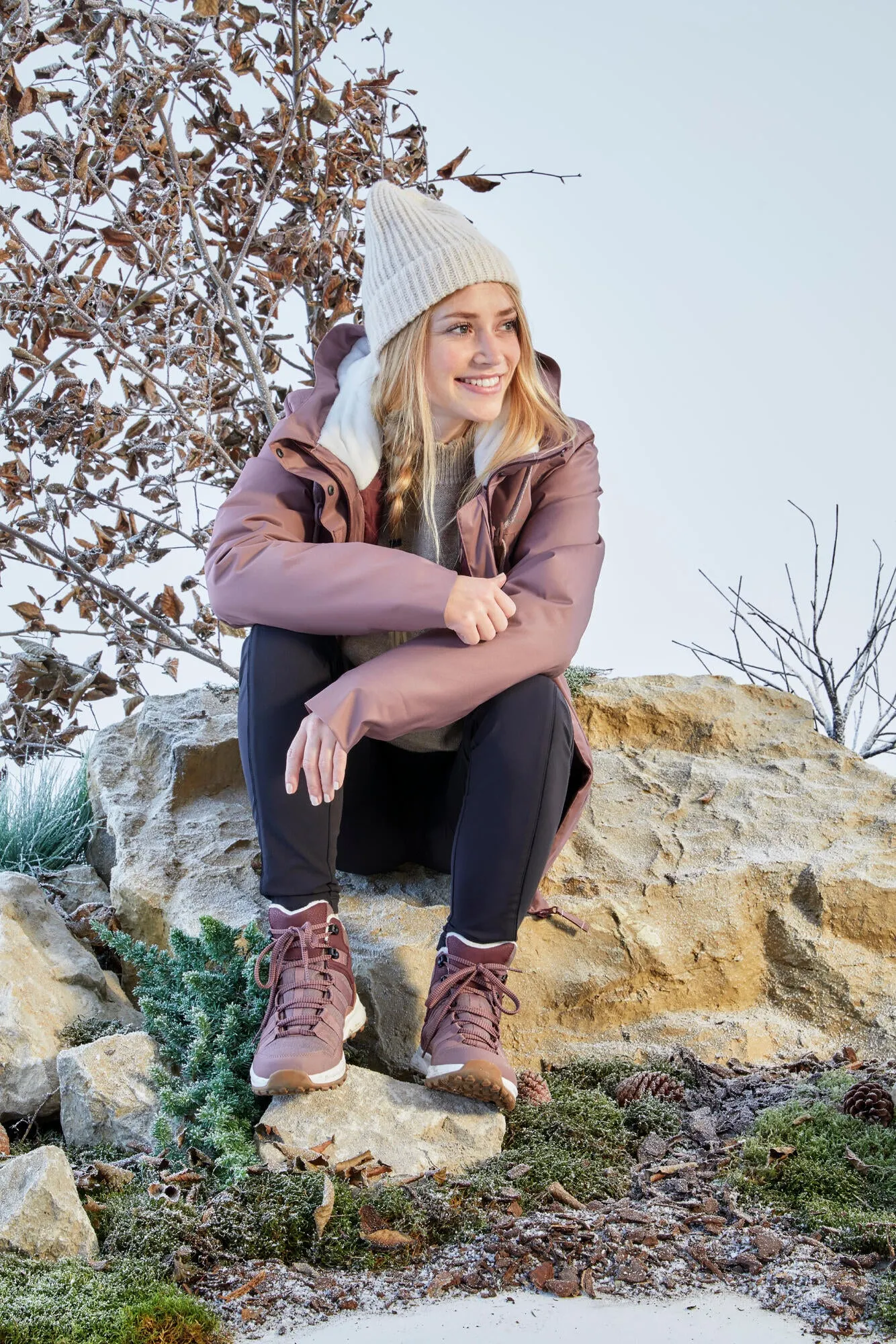 Quechua Women's SH100 X-Warm Waterproof Mid Hiking Boots The North Face Boots Snow