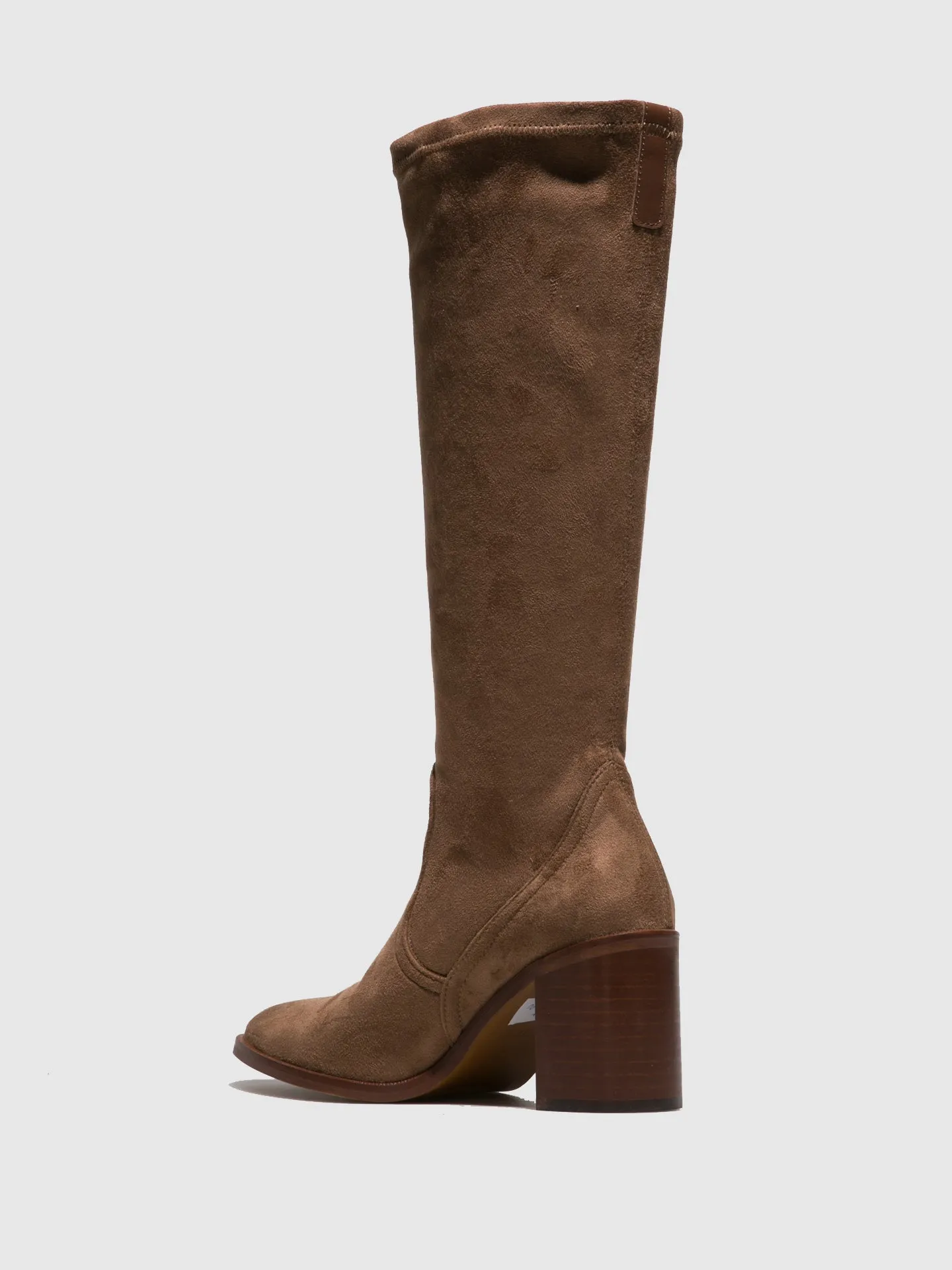 Taupe Over the Knee Wallabee Boots