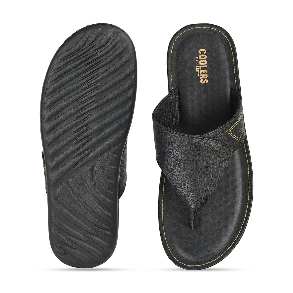 Coolers Casual Black Slippers For Men AVN-15 By Liberty Tamarac Slippers