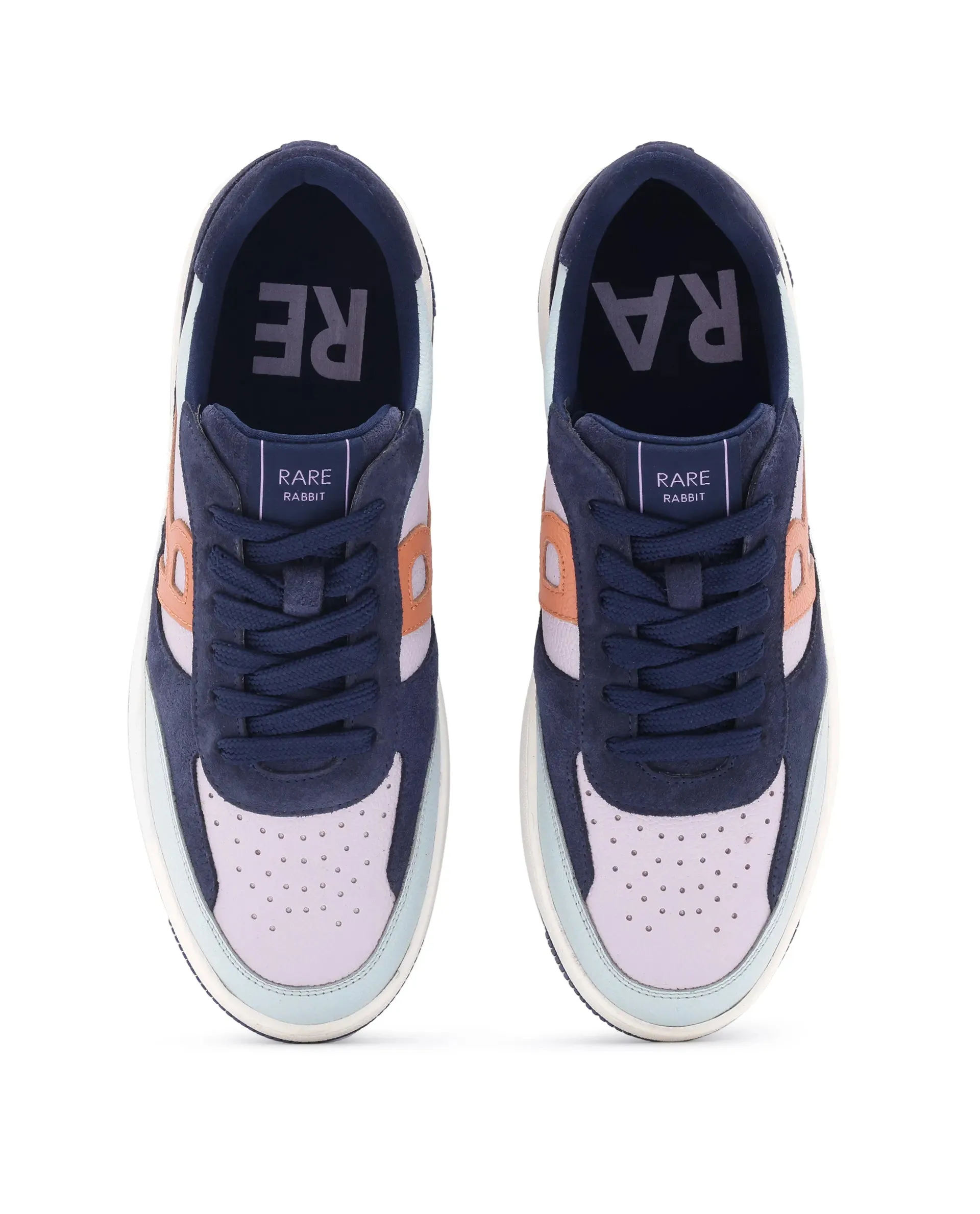 Asics Gel-diablo Shoes Rare Rabbit Men's Parallax Purple / Navy Genuine Suede Colorblock Low-Top Lace-Up Sneaker Shoes