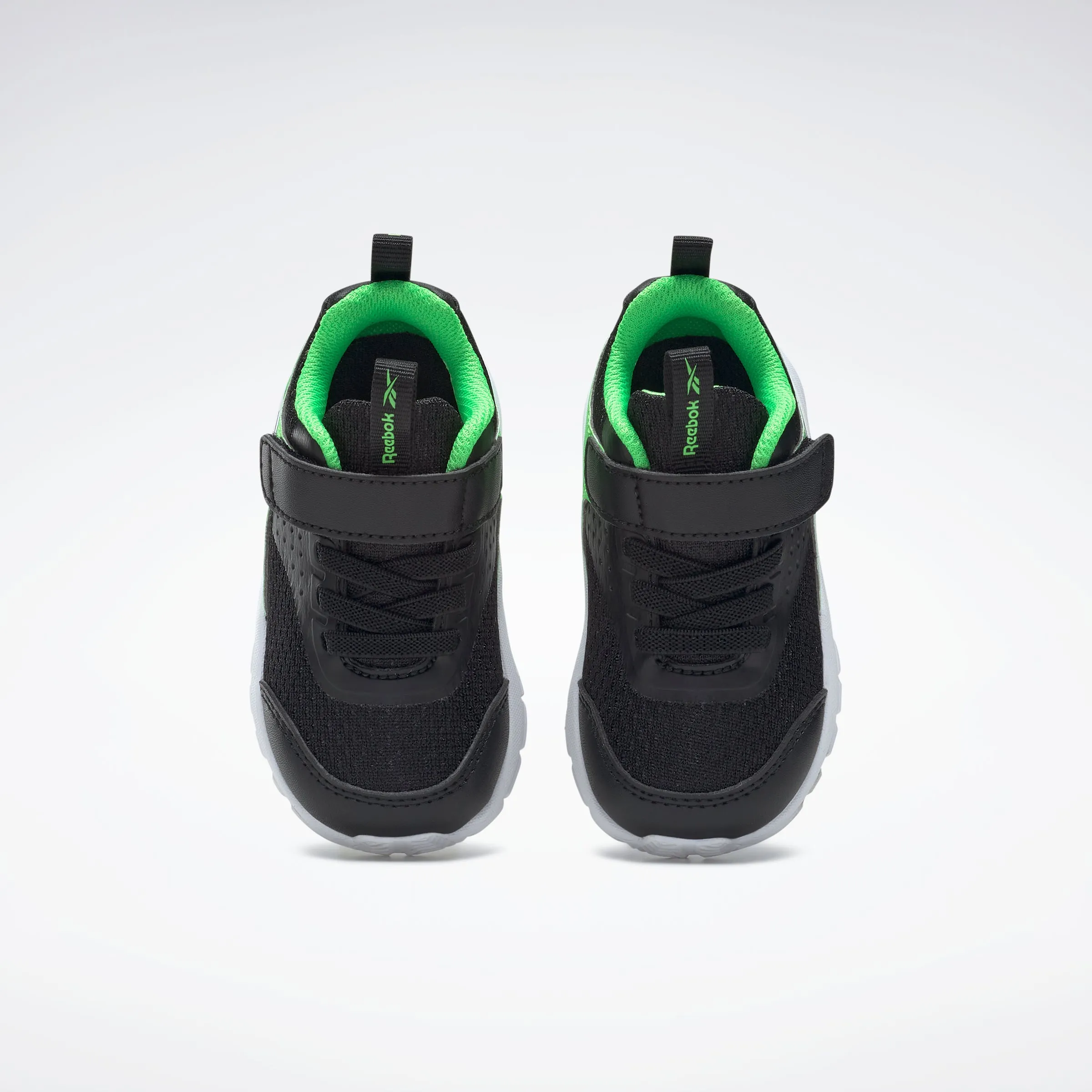 Reebok Footwear Kids Reebok Rush Runner 4 Td Shoes Infant Cblack/Sollim/Ftwwht Asics Wrestling Shoe Laces