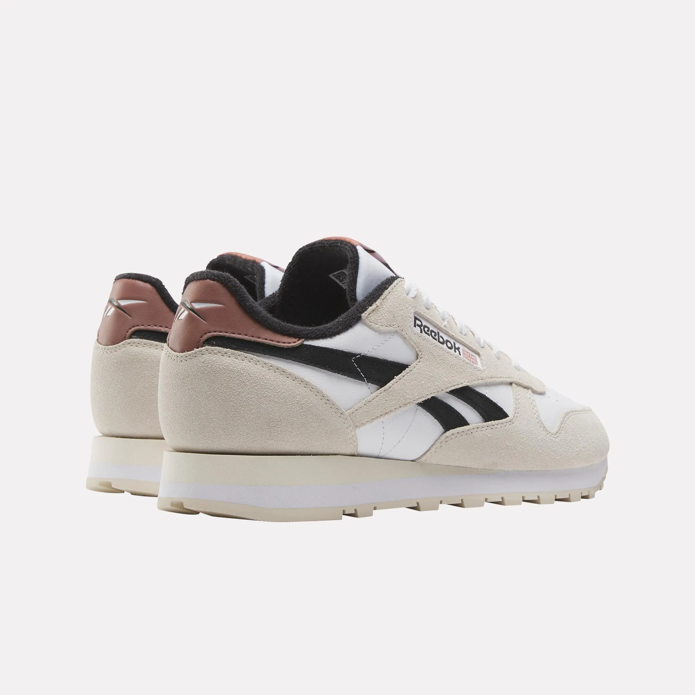 Reebok Footwear Men Classic Leather Shoes WHITE/SAND/BLACK Friday Deals On Asics Shoes