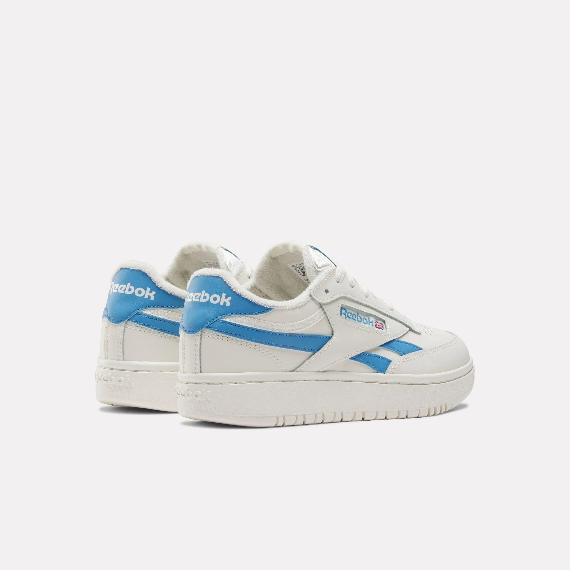 Reebok Footwear Women Club C Double Revenge Shoes CHALK/CHALK/ESSENTIAL BLUE Best Gym Shoes Asics