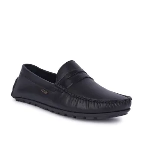 Fortune Non-Lacing Black Casual Loafers For Men AVL-12 By Liberty Rancourt And Co Loafers