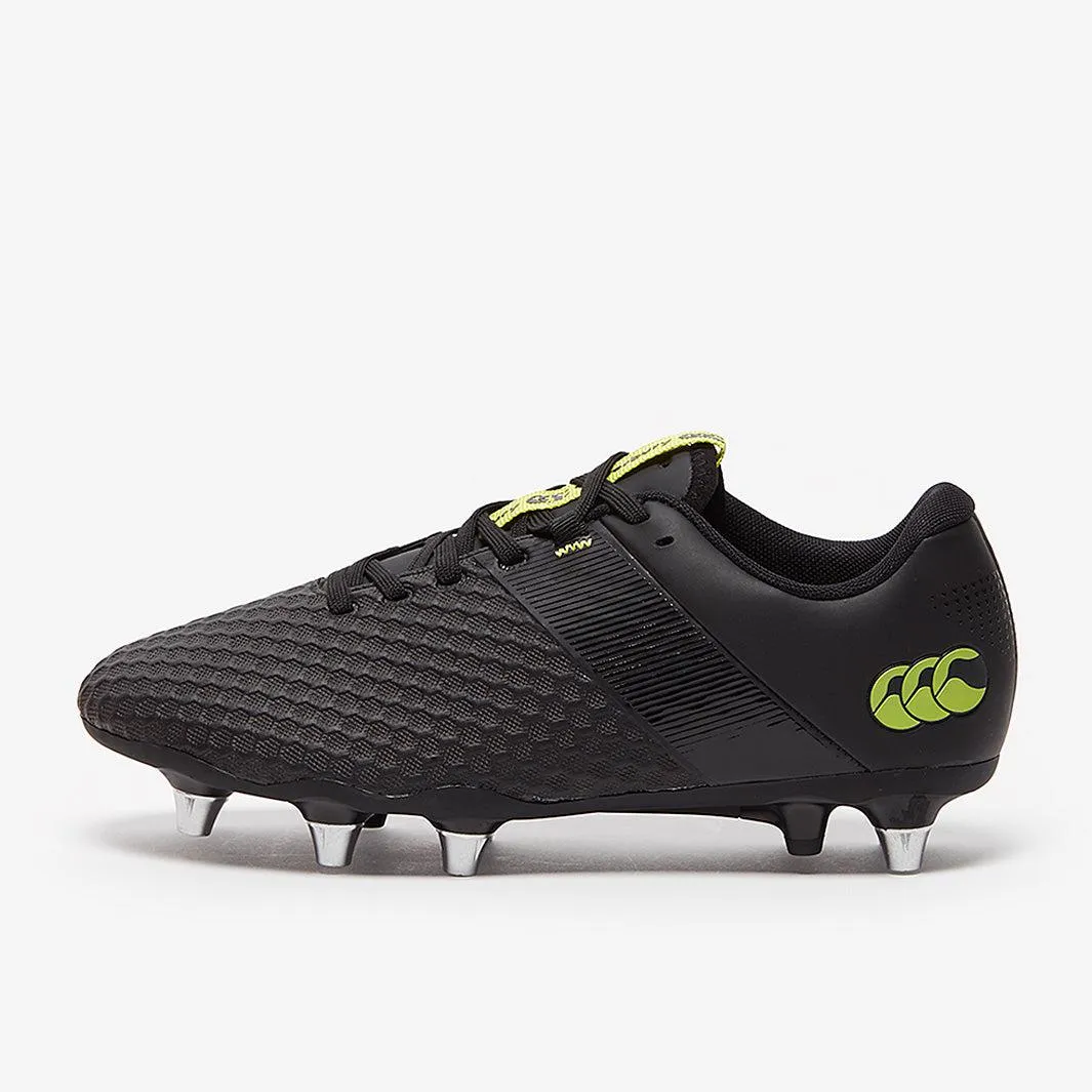 Adidas Cloudfoam Comfy Shoes Canterbury Phoenix 3.0 SG Rugby Boot - Black/Lime