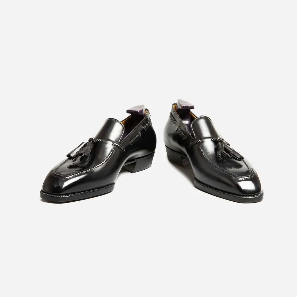 Italian Black Tassels Leather Shoes by Italian Vega Asics Arch Support Shoes