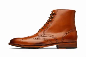 Leather Wingtip Brogue Boot - Tan Adidas Football Turf Shoes