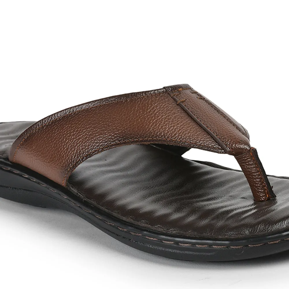 Pajamas And Slippers Coolers By Liberty Men HOL-128E Tan Casual Slipper