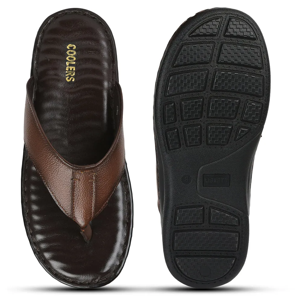 Atlantis Slides Coolers By Liberty Men HOL-128E Tan Casual Slipper