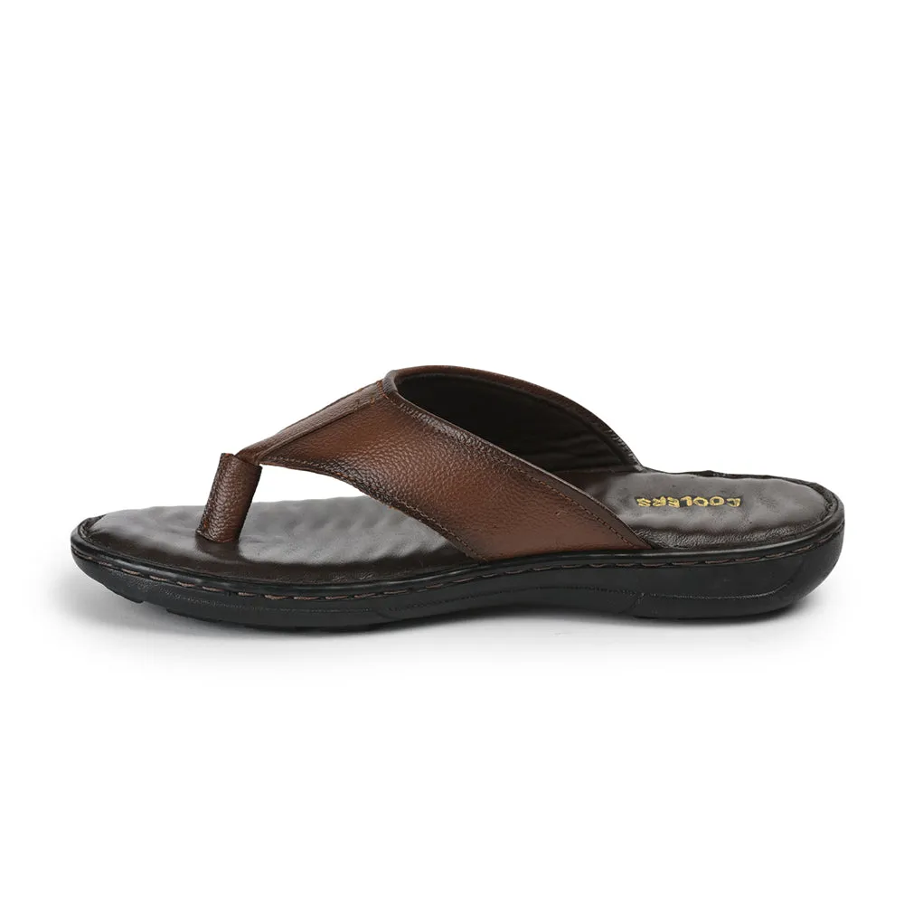 Heart Slippers Coolers By Liberty Men HOL-128E Tan Casual Slipper