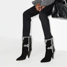 Chic Cowhide Suede Boots Soccer Shoes Turf Adidas