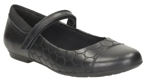 Clarks Black Tizz Whizz Girls School Shoes Most Comfortable Asics Shoe