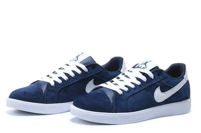 Asics Shoes Company Origin Air Jordan Sky High OG Suede Blue White Men's Running Shoes