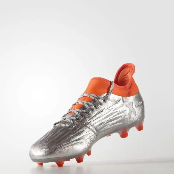 adidas X 16.2 FG Soccer Shoes Silver/Black/Red Adidas Miami Hurricanes Shoes