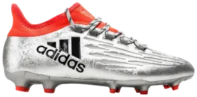 Harley Quinn Shoes Adidas adidas X 16.2 FG Soccer Shoes Silver/Black/Red