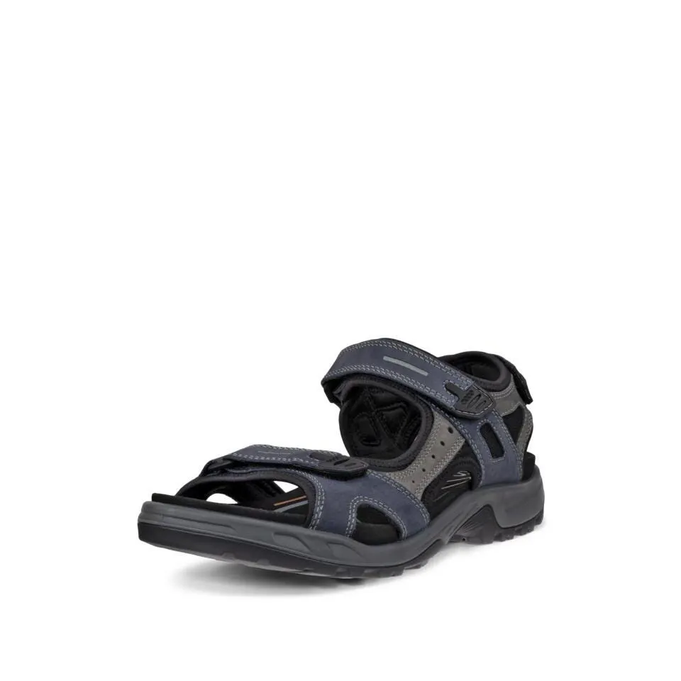 Ecco Men's Yucatan Offroad Nubuck Outdoor Sandal - Marine Adidas Cycling Shoes Sale