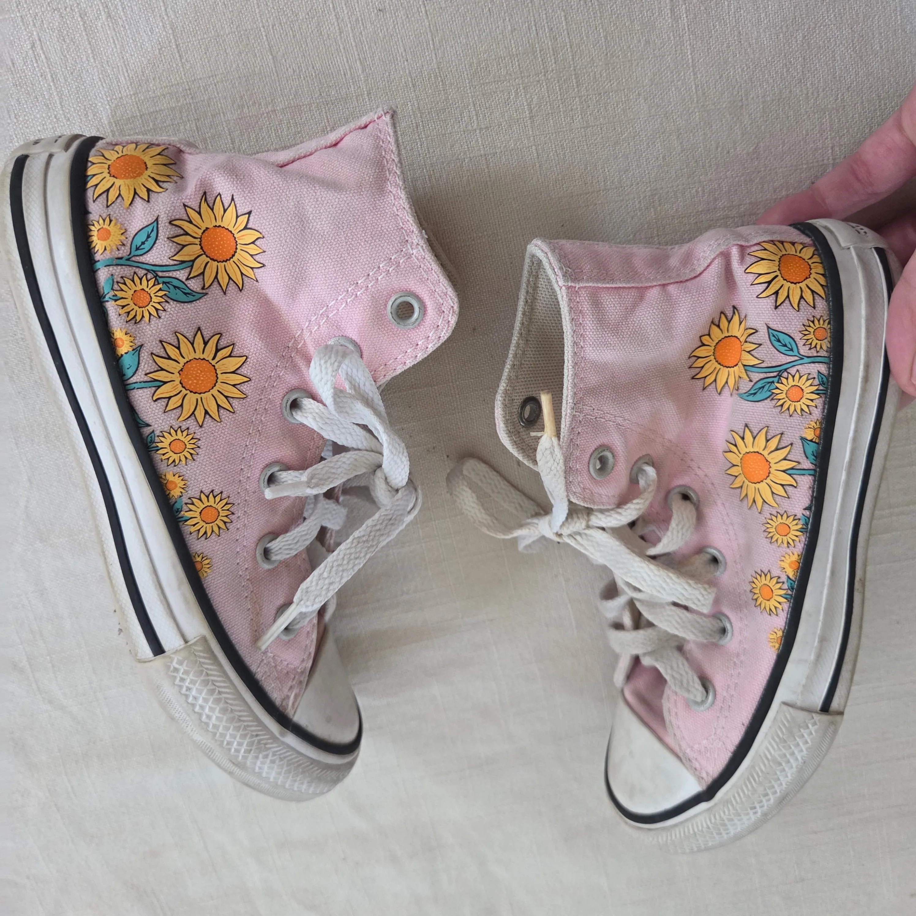 Asics Gel-contend 5 Sl Walking Shoes Converse Sunflower Pink Hightops kids 12