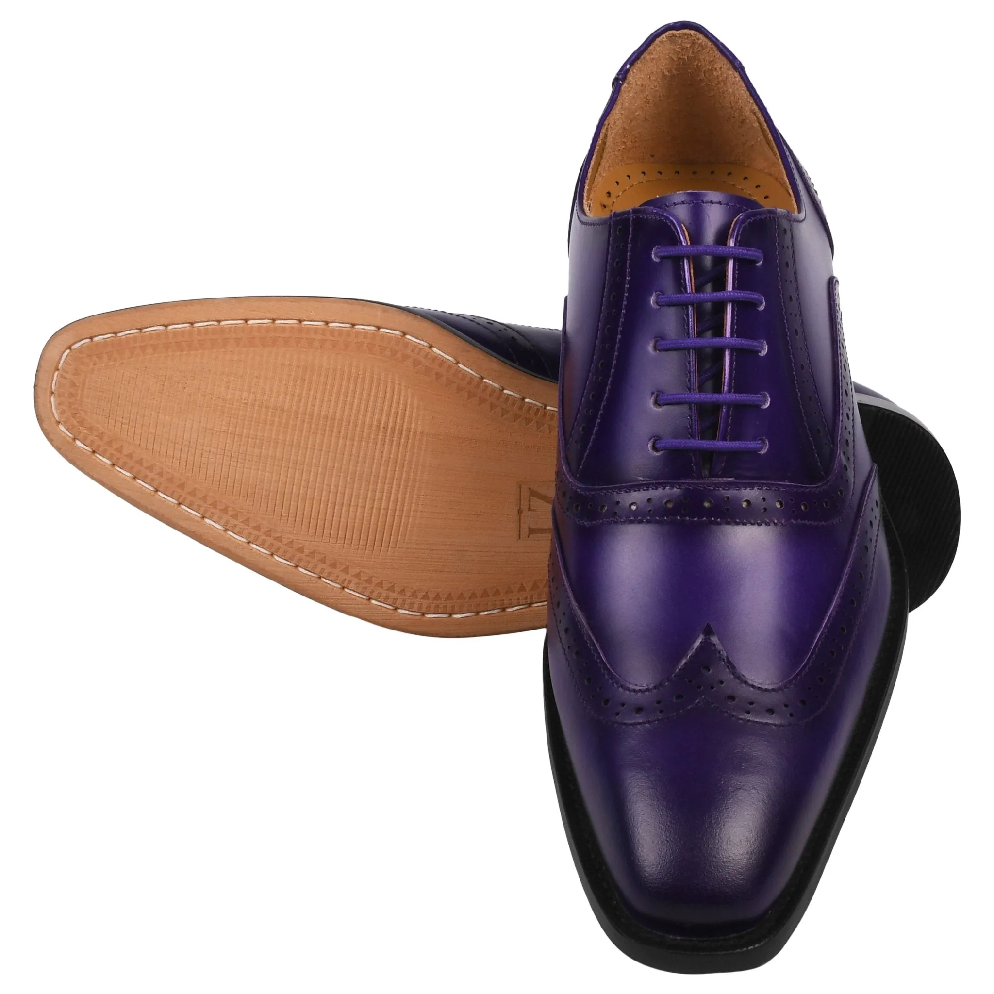 Maong Dress With Shoes Sharon Genuine Leather Oxford Style Men's Designer Dress Shoes