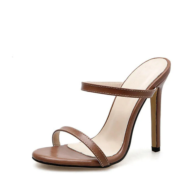 Arrival Gladiator Slippers Sandals Woman Open Toe Rome Black Brown High Heel Shoes Women Shoes Memory Foam Slippers