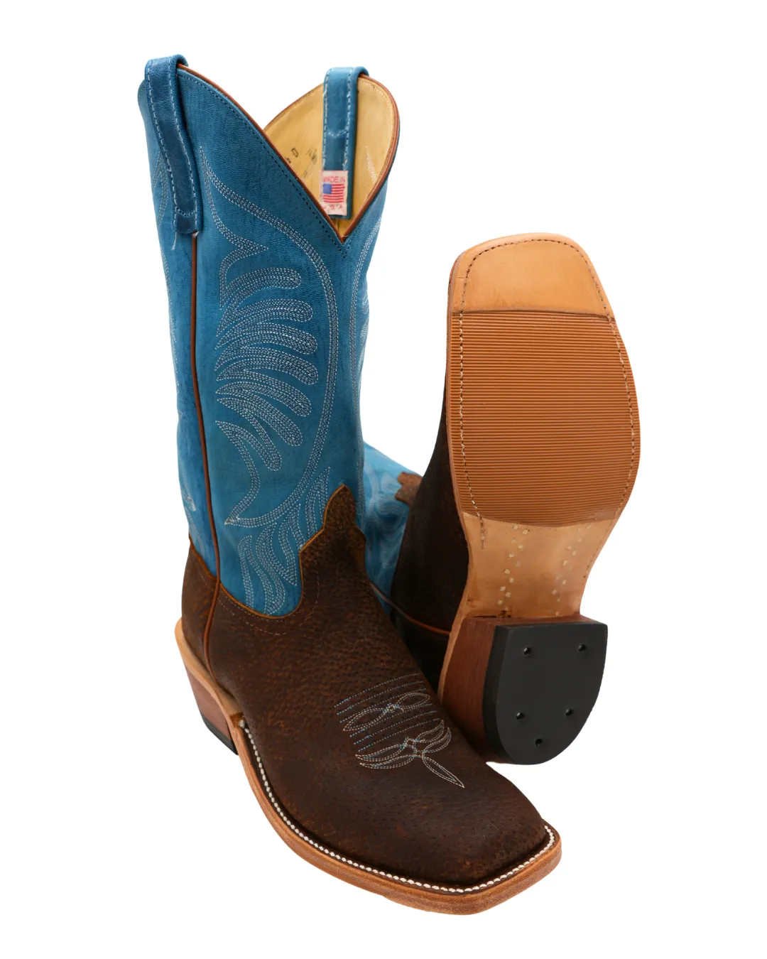 'Anderson Bean' Men's 13" Square Toe - Brown / Blue Thorogood Boots Near Me