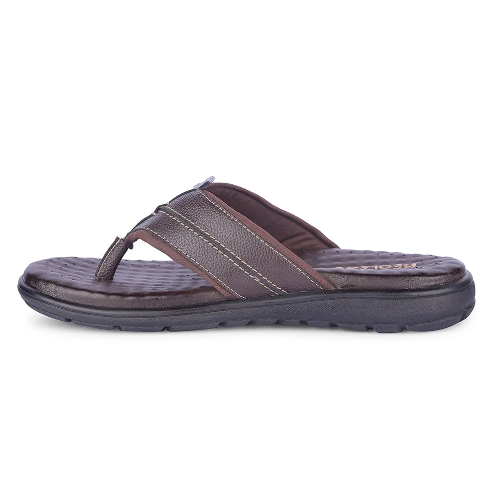 Healers By Liberty Mens CSS-1 Brown Casual Thong Slide Double Strap