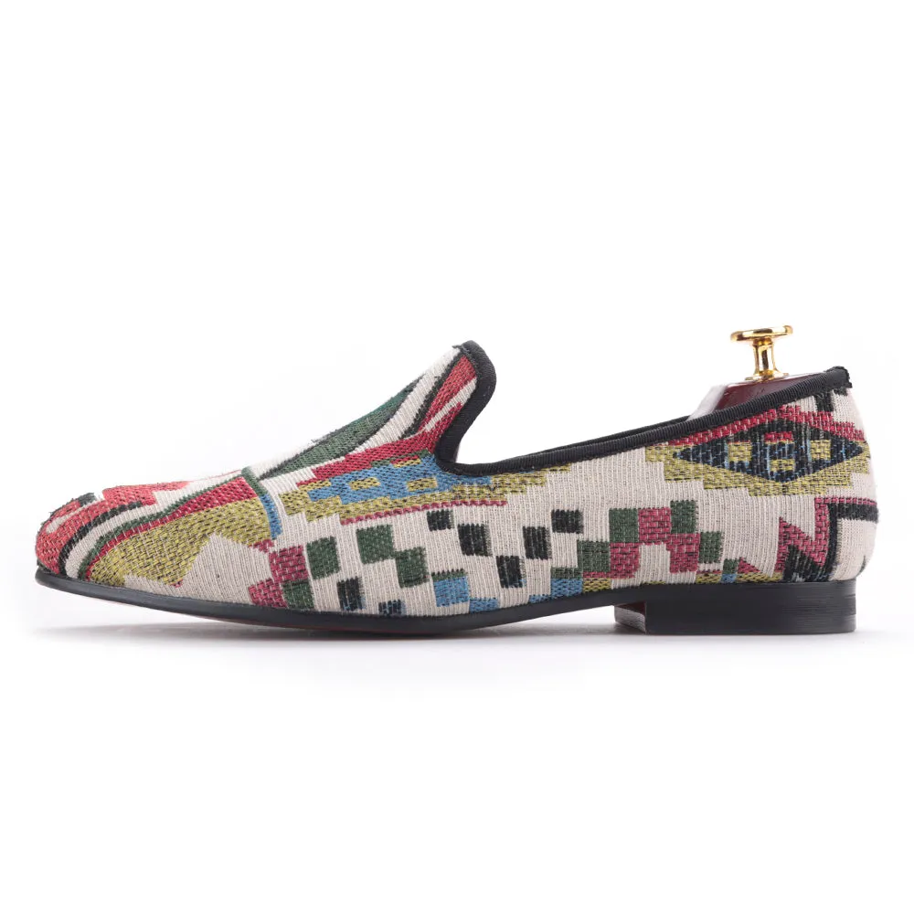 OneDrop Men Dress Shoes Handmade Knitting Red Bottom Cotton Insole Party Wedding Prom Loafers Driving Shoes Vs Loafers