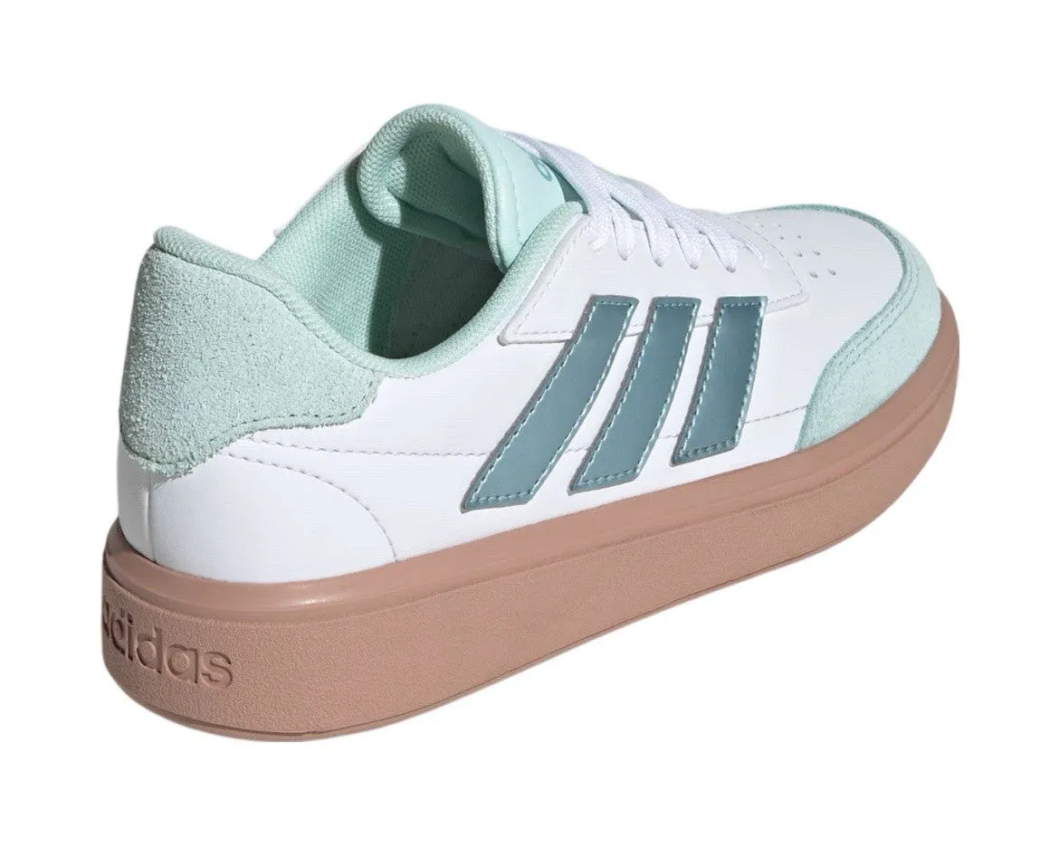 Green Adidas Golf Shoes Size 6.5 Y or 8 Wmns- adidas Courtblock Cloud White Halo Mint