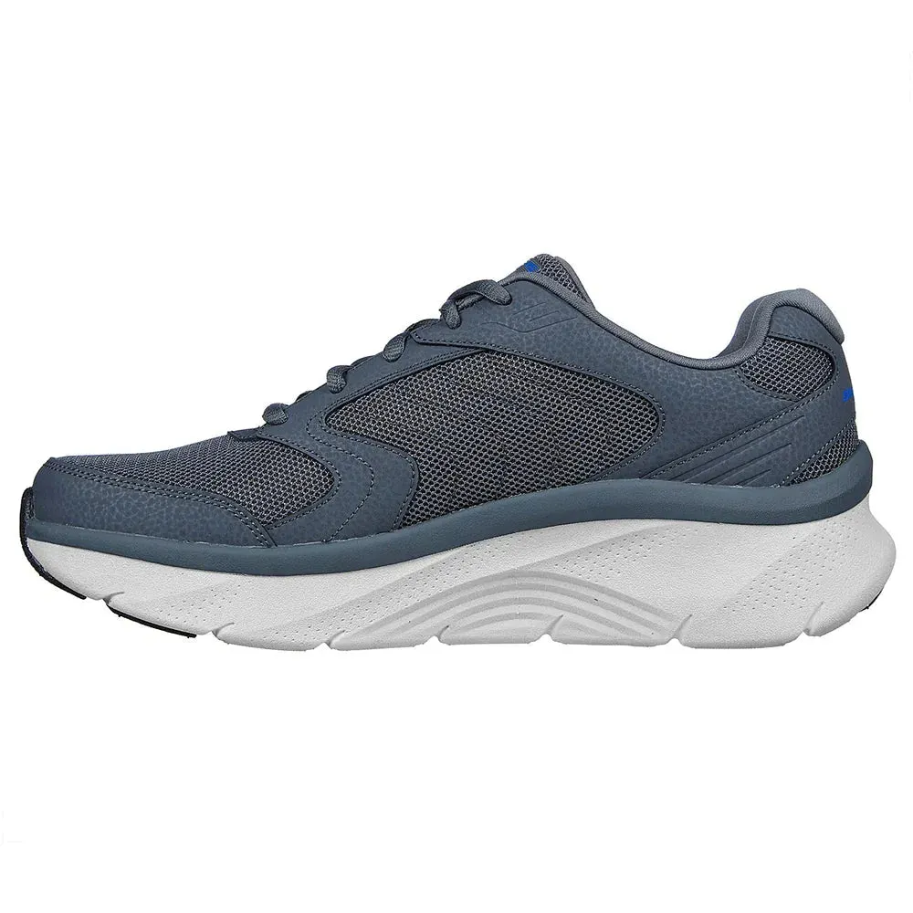 Skechers Men's Arch Fit DLux Junction Shoes - Charcoal / Blue Cool Ways To Lace Adidas Shoes