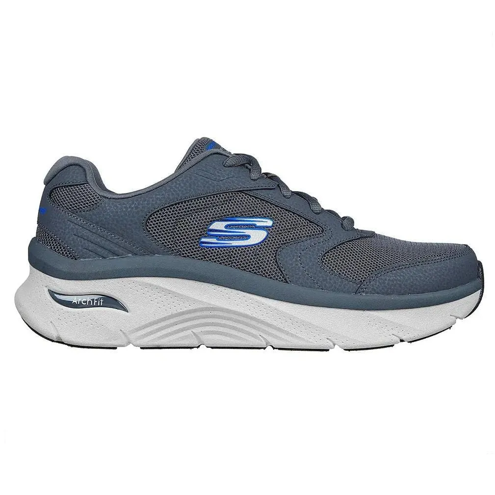 Skechers Men's Arch Fit DLux Junction Shoes - Charcoal / Blue Adidas Rod Laver Shoes