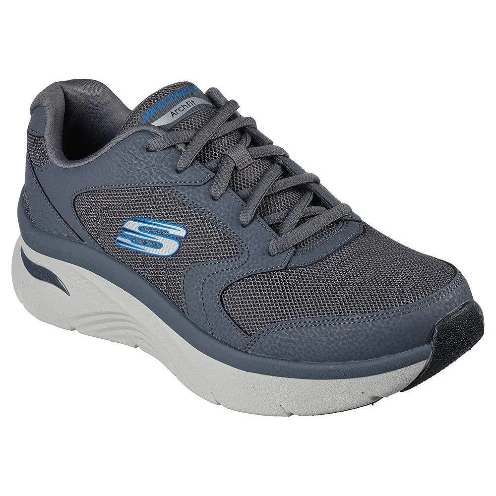Adidas Tennis Court Shoes Skechers Men's Arch Fit DLux Junction Shoes - Charcoal / Blue