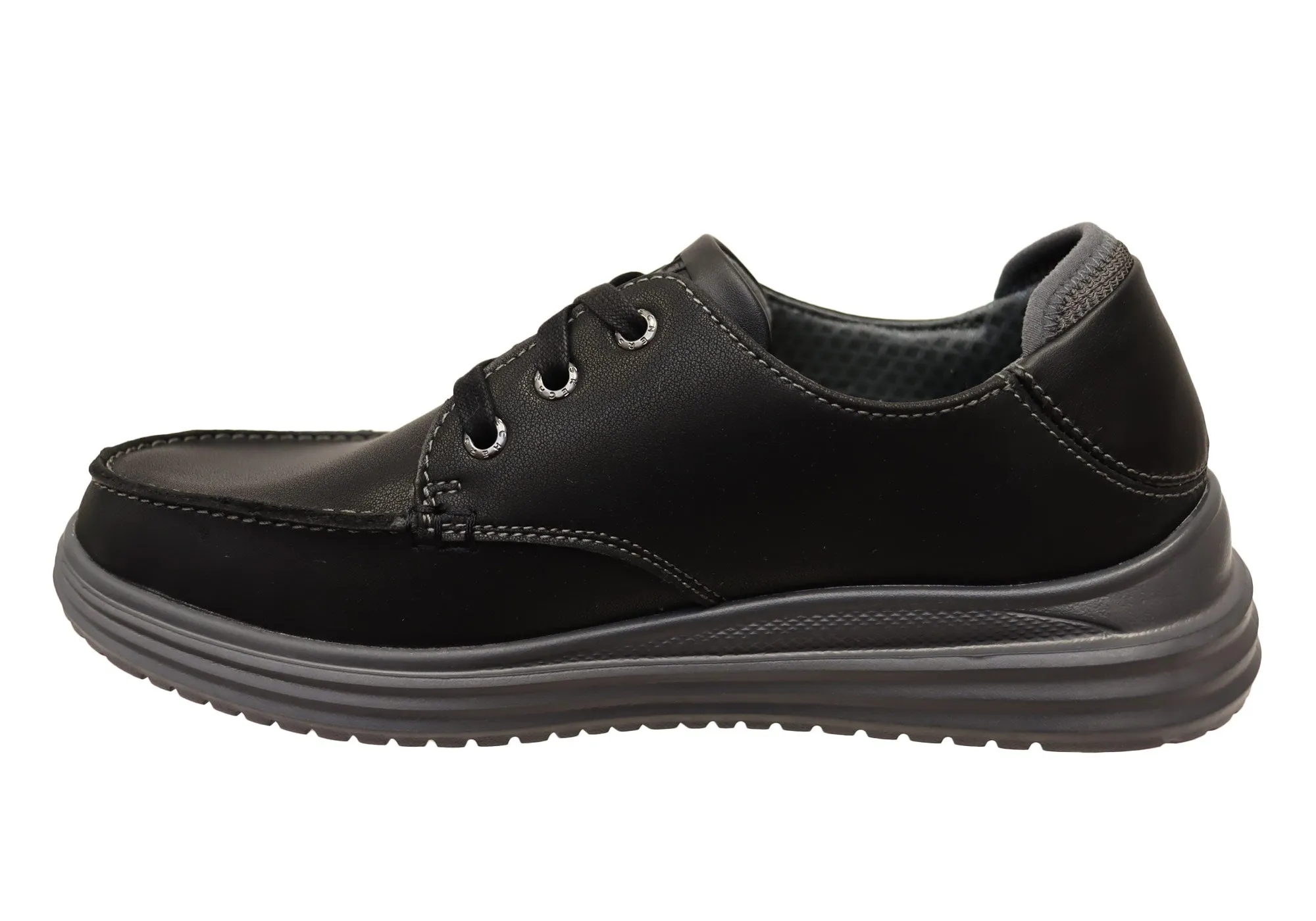 Skechers Mens Proven Valargo Comfortable Leather Lace Up Shoes Stella Mccartney Running Shoes Adidas